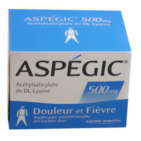 Aspégic 500 mg - 20 sachets en poudre à diluer