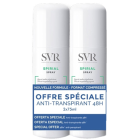 SPIRIAL Spray  - Anti-transpirant 48h - lot de 2 x 75ml