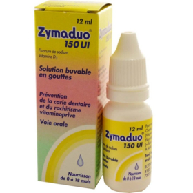 ZYMADUO 150 UI - Solution Buvable en Gouttes Vitamine D -12 ml
