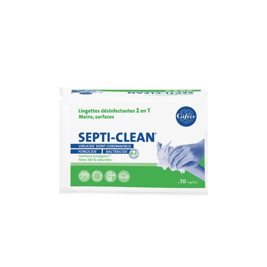 Septi-Clean Lingettes Désinfectantes 70 lingettes