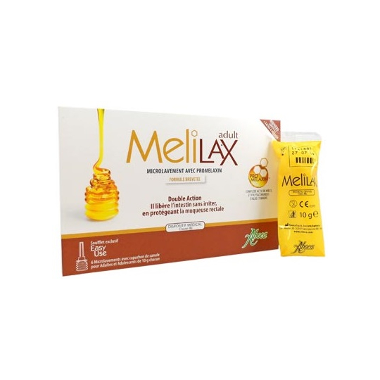 MELILAX ADULTE - Microlavement Avec Promelaxin - 6 Microlavements