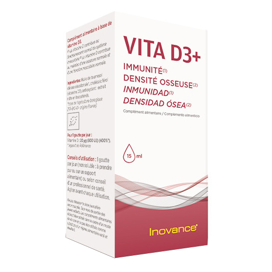 Inovance VITA D3+ - Immunité & Densité Osseuse - 15 ml