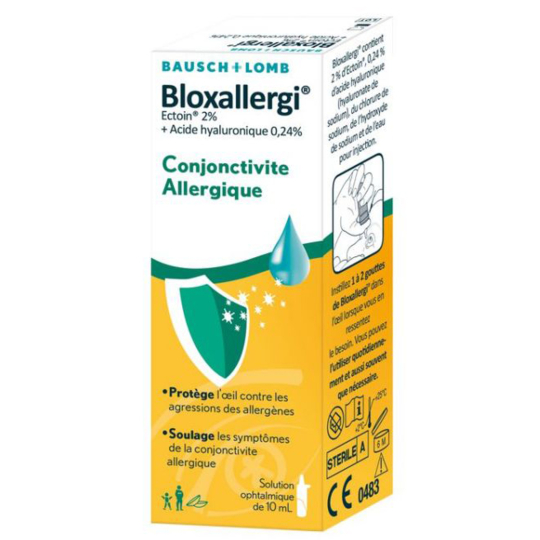 BLOXALLERGI - Conjonctivite et Allergie - Solution Ophtalmique de 10 ml