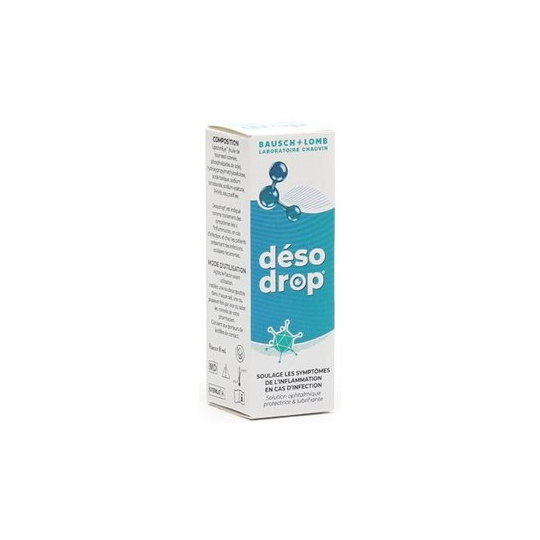 DESODROP - Solution Ophtalmique Protectrice & Lubrifiante - 8 ml