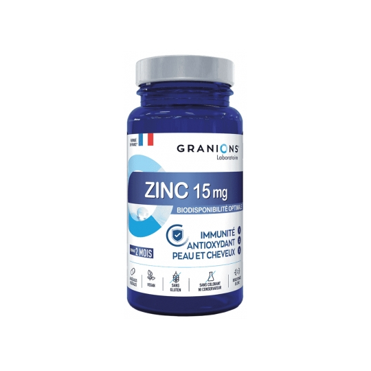 Granions Zinc 15 mg - 60 Gélules Végétales