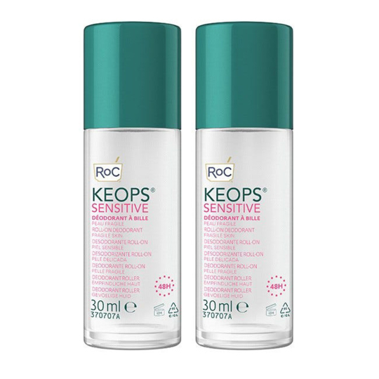 KEOPS - Sensitive Déodorant à Bille - Lot de 2 X 30 ml 
