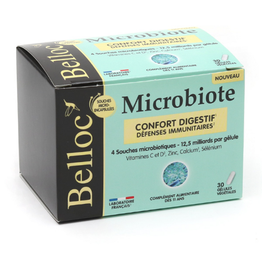 BELLOC - Microbiote - 30 Gélules Végétales