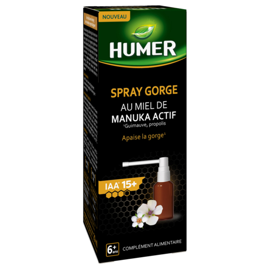 HUMER - Spray au Miel de Manuka Actif IAA15+ - 20 ml