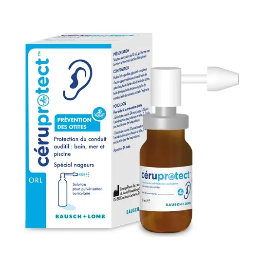 CERUPROTECT - Solution auriculaire Prévention des Otites - 10 ml