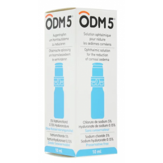 ODM 5 - Solution Ophtalmique pour Réduire les Œdèmes Cornéens - 10 ml
