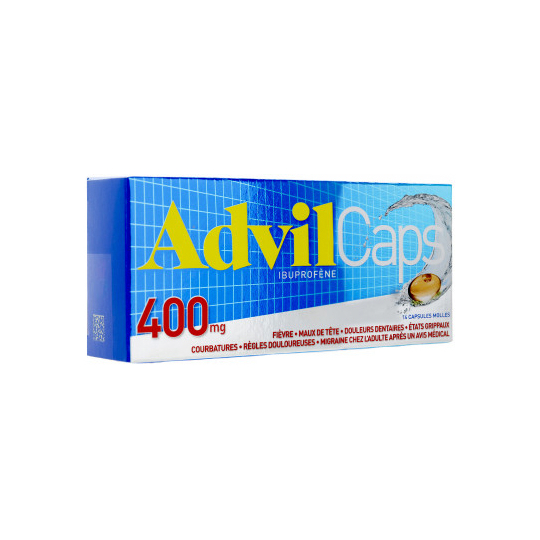 Advil Caps 400 mg Ibuprofène - 14 capsules molles