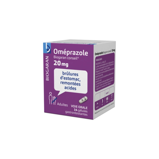 Oméprazole Reflux Gastro-Oesophagien 20 mg 14 gélules