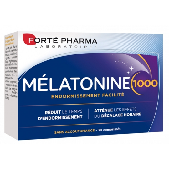 Melatonine 1000 - Endormissement - 30 comprimés