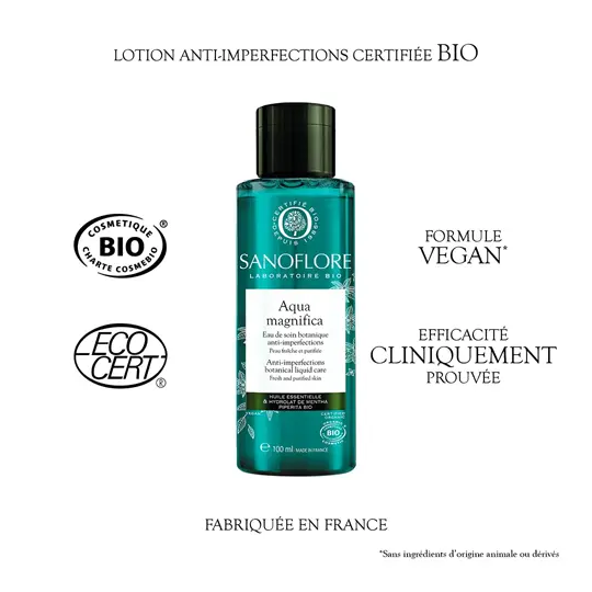 Sanoflore Aqua Magnifica Eau De Soin Botanique Anti-Imperfections 100 ml