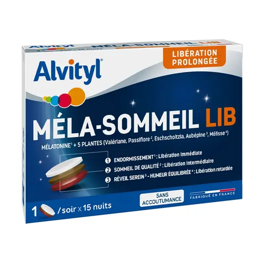 Alvityl Méla-Sommeil LIB 15 Comprimés