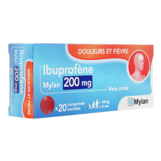 Ibuprofène 200 mg - 20 comprimés