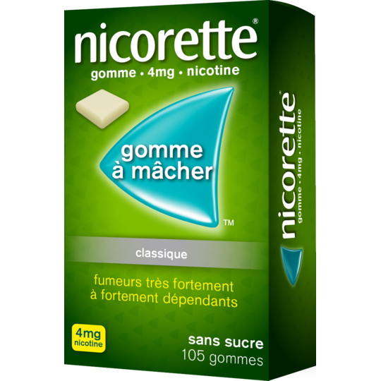 NICORETTE - Gomme Original 4 mg - 105 gommes