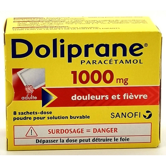 Doliprane 1000 mg - 8 Sachets