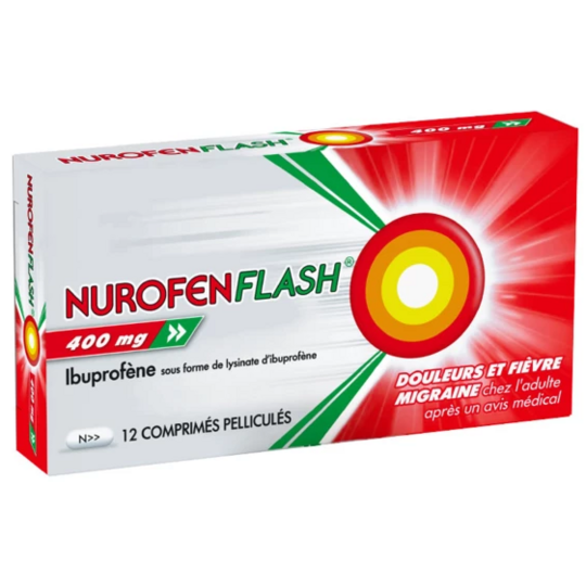 NUROFEN FLASH - Ibuprofène 400 mg - 12 comprimés