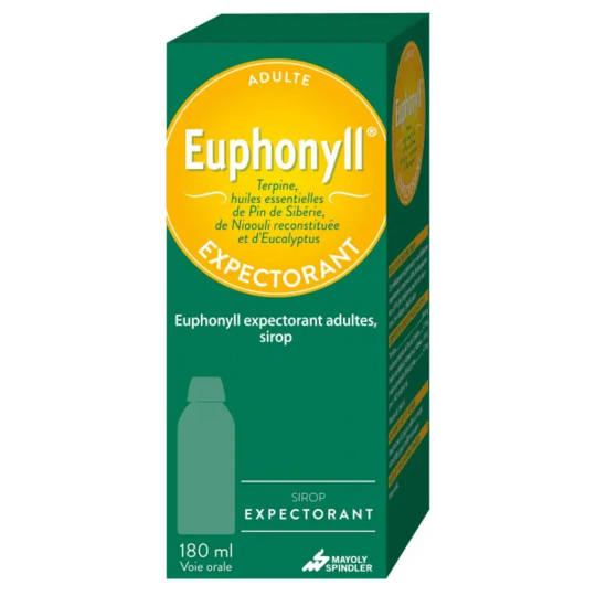 Euphonyll Sirop Toux Grasse  Expectorant Adulte - 180 ml