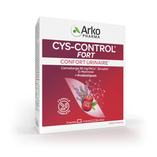 Arkopharma Cys - Control Fort 10 sachets + 5 sticks