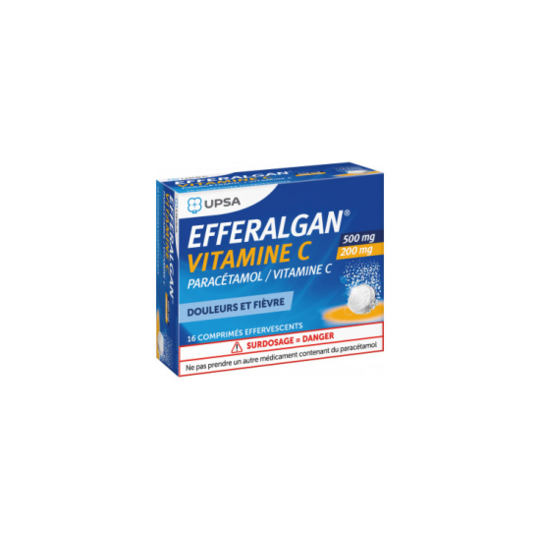 Efferalgan Vitamine C 500 mg/200mg 16 comprimés effervescents