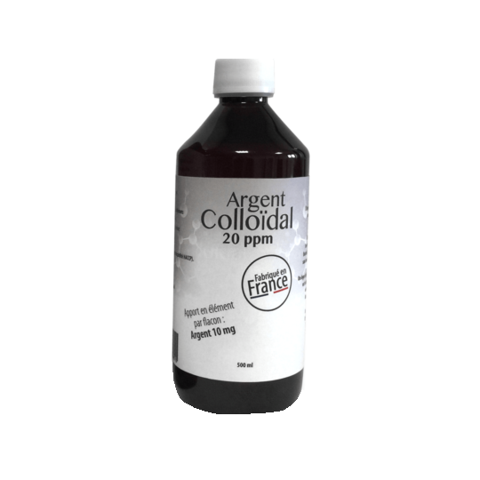 Argent Colloïdale 20 ppm - 500 ml