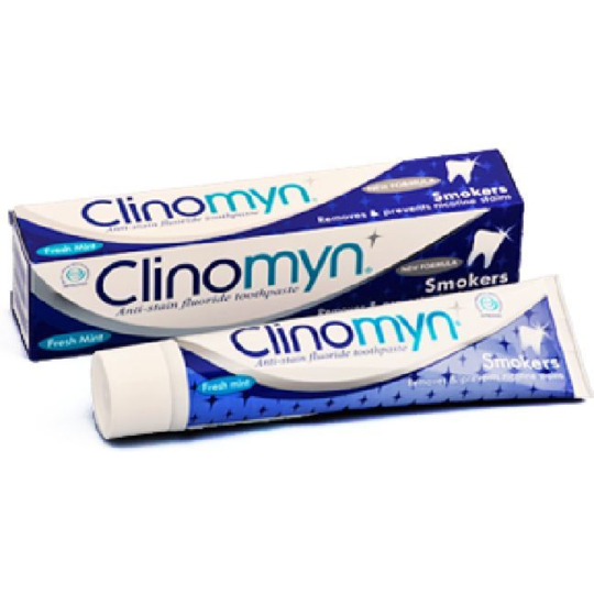 CLINOMYN  - Dentifrice Anti-Tâches au Fluor pour Fumeurs - 75 ml