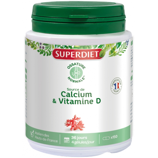 Calcium & Vitamine D - 150 Gélules
