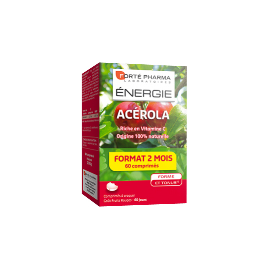 ENERGIE - Acérola Vitamine C - Forme et Tonus - 60 comprimés