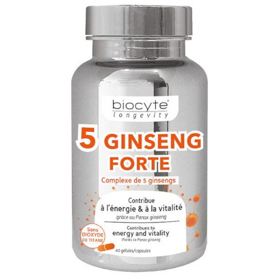 LONGEVITY - 5 Ginseng Forte - 40 gélules