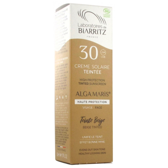 ALGA MARIS - Crème Solaire Teintée Beige SPF30 - 50 ml