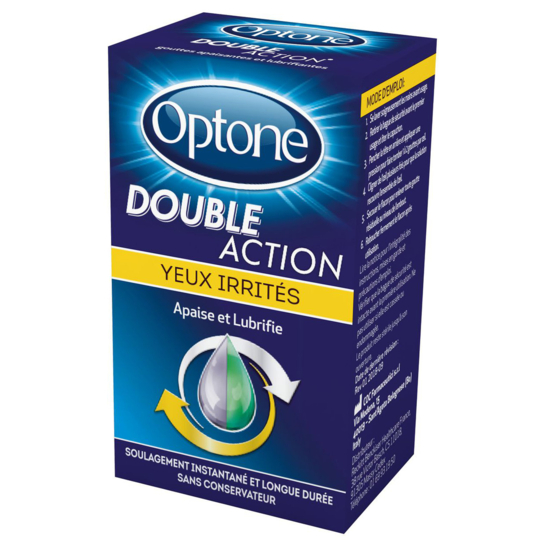 Double Action - Apaise et Lubrifie les Yeux Irrités - 10 ml