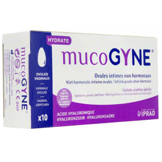 MUCOGYNE - Ovules Intimes non Hormonaux - Lot de 10 ovules