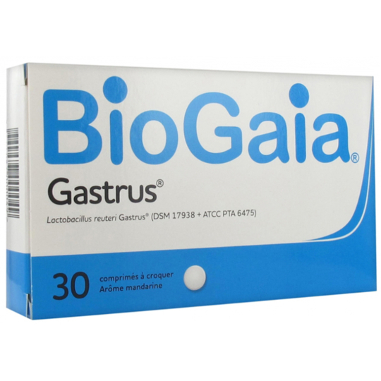 BIOGAIA - Probiotic Supplement Gastrus - 30 comprimés