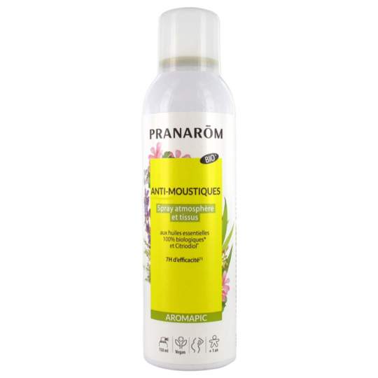 AROMAPIC - Spray Anti-Moustiques Bio - Atmosphères et Tissus - 150 ml