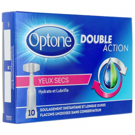 Double Action - Hydrate les Yeux Secs - Lot de 10 unidoses