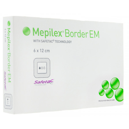 MEPILEX - Pansements Border EM - 6 x 12 cm