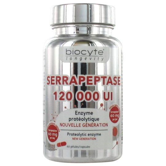 LONGEVITY - Serrapeptase 120 000 UI - 60 Gélules