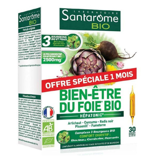 Bien-Être du Foie Bio - 30 ampoules de 10 ml