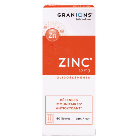 Zinc 15 mg - 60 gélules