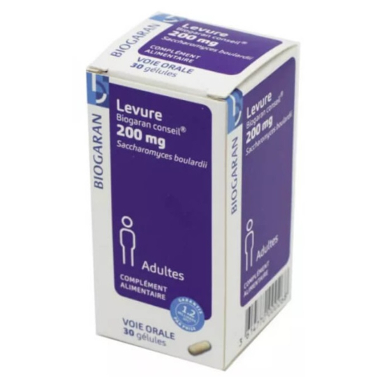 Levure 200 mg - Saccharomyces Boulardii - 30 Gélules