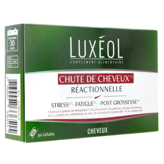 Luxeol - Chute de Cheveux Réactionnelle - 30 gélules
