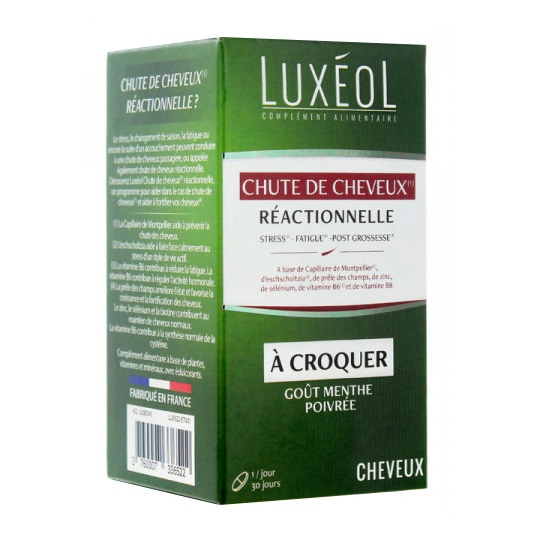 LUXEOL Chute de Cheveux Réactionnelle - 30 comprimés à croquer