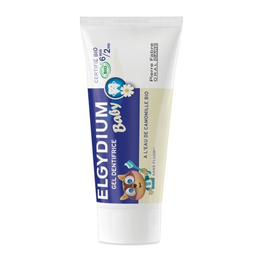 ELGYDIUM BABY - Gel Dentifrice à l'Eau de Camomille Bio - 30 ml