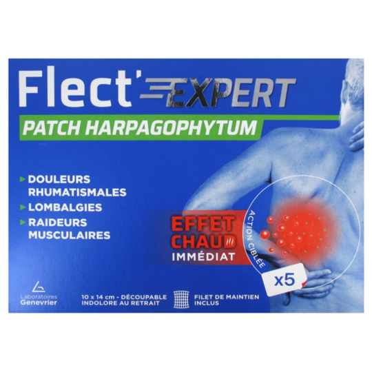 FLECT'EXPERT - Patch Harpagophytum - 5 Patchs 10 x 14 Cm