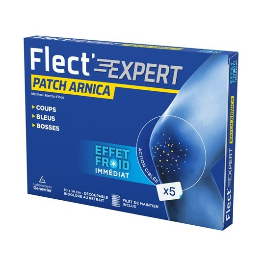 FLECT'EXPERT - Patch Arnica - 5 Patchs 10 x 14 Cm