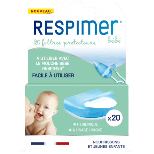 RESPIMER BEBE - Filtre Protecteur pour Mouche bébé - 20 Unités
