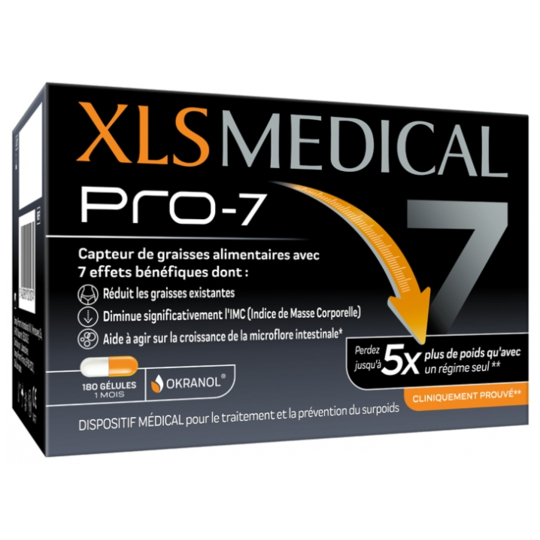 XLS PRO 7 - Capteur de Graisses Alimentaires - 180 gélules