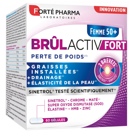 BRULACTIV FORT - Femme 50+ Perte de Poids - 60 gélules